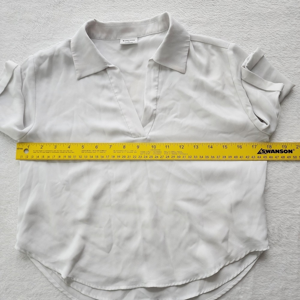 Babiton Aritzia Blouse Womens XS Lightweight Formal Shirt Collared Office‎ Work - Picture 10 of 12